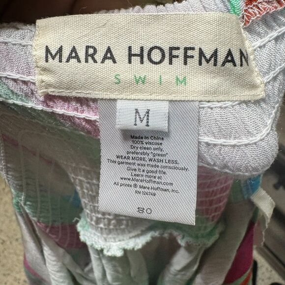 Mara Hoffman Swim Miami Halter Cutout Midi Dress  Floral Size M Resort Wear - Picture 10 of 12